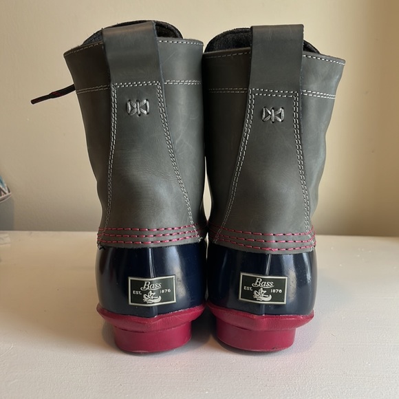 G.H. Bass & Co Thermal Lined Gray Pink Blue Duck Boots Size 8 - Picture 4 of 7